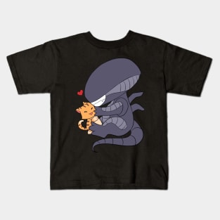 Alien and Jonsey <3 Kids T-Shirt